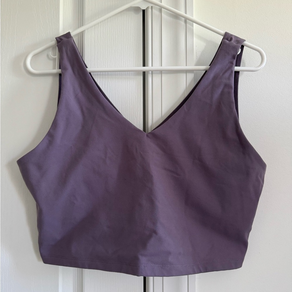 Purple sports bra top